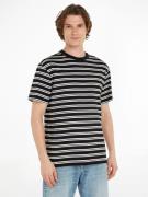 TOMMY JEANS T-shirt TJM REG EASY STRIPE TEE met veelkleurige strepen