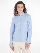 NU 20% KORTING: Tommy Hilfiger Klassieke blouse met geborduurd logo