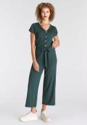 NU 20% KORTING: Tamaris Jumpsuit in culotte-stijl met knoopsluiting