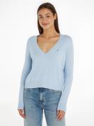 Tommy Jeans Curve Trui met V-hals TJW ESSENTIAL VNECK SWEATER EXT