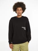 NU 20% KORTING: Calvin Klein Sweatshirt DIFFUSED LOGO CREW NECK