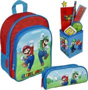 Scooli Kinderrugzak Super Mario (set, 3-delig)