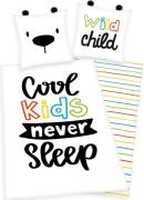 Young Collection Kinderovertrekset Cool kids never sleep (2-delig)