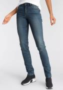 Arizona Slim fit jeans Svenja - band met opzij elastische inzet