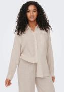 NU 25% KORTING: Only Lange blouse ONLTOKYO L/S LINEN BLEND SHIRT