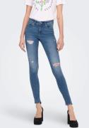 NU 25% KORTING: Only Skinny fit jeans ONLWAUW MID SK DESTROY DNM BJ210