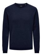 ONLY & SONS Trui met ronde hals ONSTAPA REG 12 STRUC LS CREW KNIT NOOS