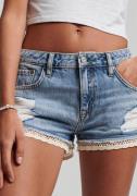 NU 20% KORTING: Superdry Jeanshotpants VINTAGE DENIM HOT SHORT
