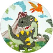 Paco Home Kindervloerkleed Diamond 636 3d-design, motief dinosaurus, k...