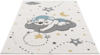 Carpet City Kindervloerkleed Anime9385 Babykleed, sterren, maan, nacht...