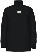 NU 20% KORTING: Calvin Klein Gebreide jurk WASHED MONOLOGO SWEATER DRE...