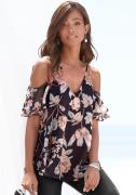 NU 20% KORTING: Lascana Chiffon blouse met bloemenprint