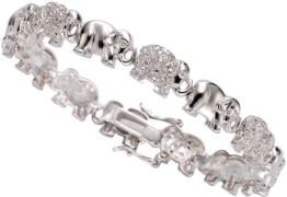 NU 20% KORTING: Firetti Armband Olifanten met zirkoon (synthetisch)