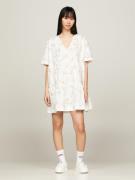 TOMMY JEANS Blousejurk TJW POPLIN A-LINE SS DRESS EXT