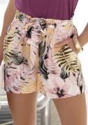 NU 20% KORTING: Lascana Short met paperbag stijl in mix van linnen, ko...