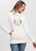 NU 20% KORTING: Ragwear Sweater NESKA LOVE O met asymmetrische sjaalkr...