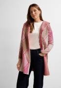 Cecil Capuchonvest Open Cosy Jacquard Cardigan In Long Form met jacqua...