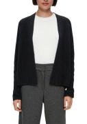 NU 20% KORTING: s.Oliver BLACK LABEL Cardigan met plat striklint bij d...