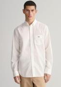 Gant Overhemd met lange mouwen Regular fit poplin overhemd licht slijt...