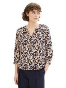 NU 20% KORTING: Tom Tailor Gedessineerde blouse met serafino-kraag