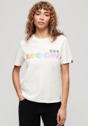 NU 25% KORTING: Superdry Shirt met korte mouwen RAINBOW LOGO RELAXED T...