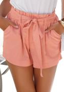 NU 20% KORTING: Lascana Short met paperbag stijl in mix van linnen, ko...