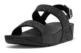 Fitflop Sleehaksandaaltjes LULU GLITTER BACK-STRAP SANDALS