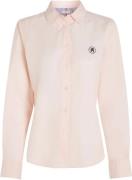 NU 25% KORTING: Tommy Hilfiger Klassieke blouse met geborduurd logo