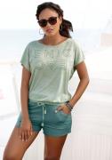 Venice Beach Shirt met ronde hals met logoprint, t-shirt, zomerse spor...