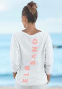Elbsand Shirt met lange mouwen Raina met logoprint op de rug, longslee...