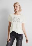 NU 20% KORTING: STREET ONE T-shirt met zilverkleurige print