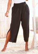 Buffalo Comfortbroek met comfortabele gesmokte tailleband en split bij...