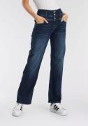 NU 20% KORTING: Herrlicher Straight jeans Raya met wigvormige inzetstu...