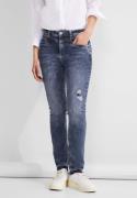 NU 20% KORTING: STREET ONE Skinny fit jeans York met decoratieve scheu...