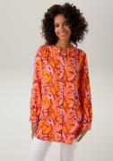 NU 25% KORTING: Aniston CASUAL Lange blouse met harmonieuze kleuren, g...