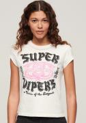 NU 25% KORTING: Superdry Shirt met korte mouwen EMBELLISHED POSTER CAP...
