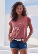 NU 20% KORTING: Vivance T-shirt met print 'pusteblume' aan de voorkant...