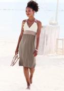 NU 20% KORTING: Beachtime Strandjurk met color blocking look, halterju...