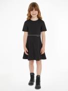 NU 20% KORTING: Calvin Klein Blousejurk PUNTO LOGO TAPE SS DRESS voor ...