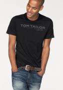 Tom Tailor Shirt met ronde hals met logoprint
