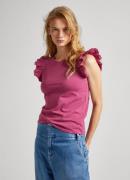 Pepe Jeans T-shirt Lindsay met ruches