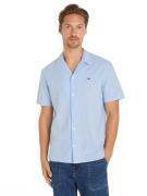 TOMMY JEANS Overhemd met korte mouwen TJM LINEN BLEND CAMP SHIRT EXT