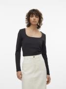 Vero Moda Shirt VMMILLION LS SQUARE TOP 2-WAY JRS