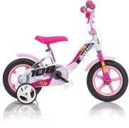 Dino Kinderfiets Lernrad 10 inch met zijwieltjes, claxon en spatborden