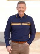 Marco Donati Poloshirt Shirt met lange mouwen (1-delig)