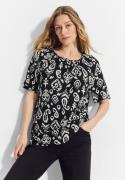 NU 20% KORTING: Cecil Blouse met carmenhals met een ornamentmotief