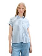 NU 20% KORTING: Tom Tailor Blouse met korte mouwen met gestreept patro...