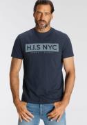 H.I.S Shirt met ronde hals met logoprint voor