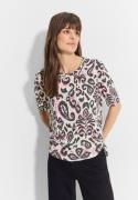 Cecil T-shirt met burnout-look