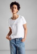 NU 20% KORTING: STREET ONE Shirttop met tekst